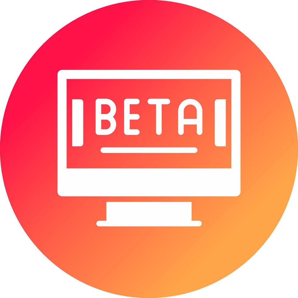 bèta creatief icoon ontwerp vector