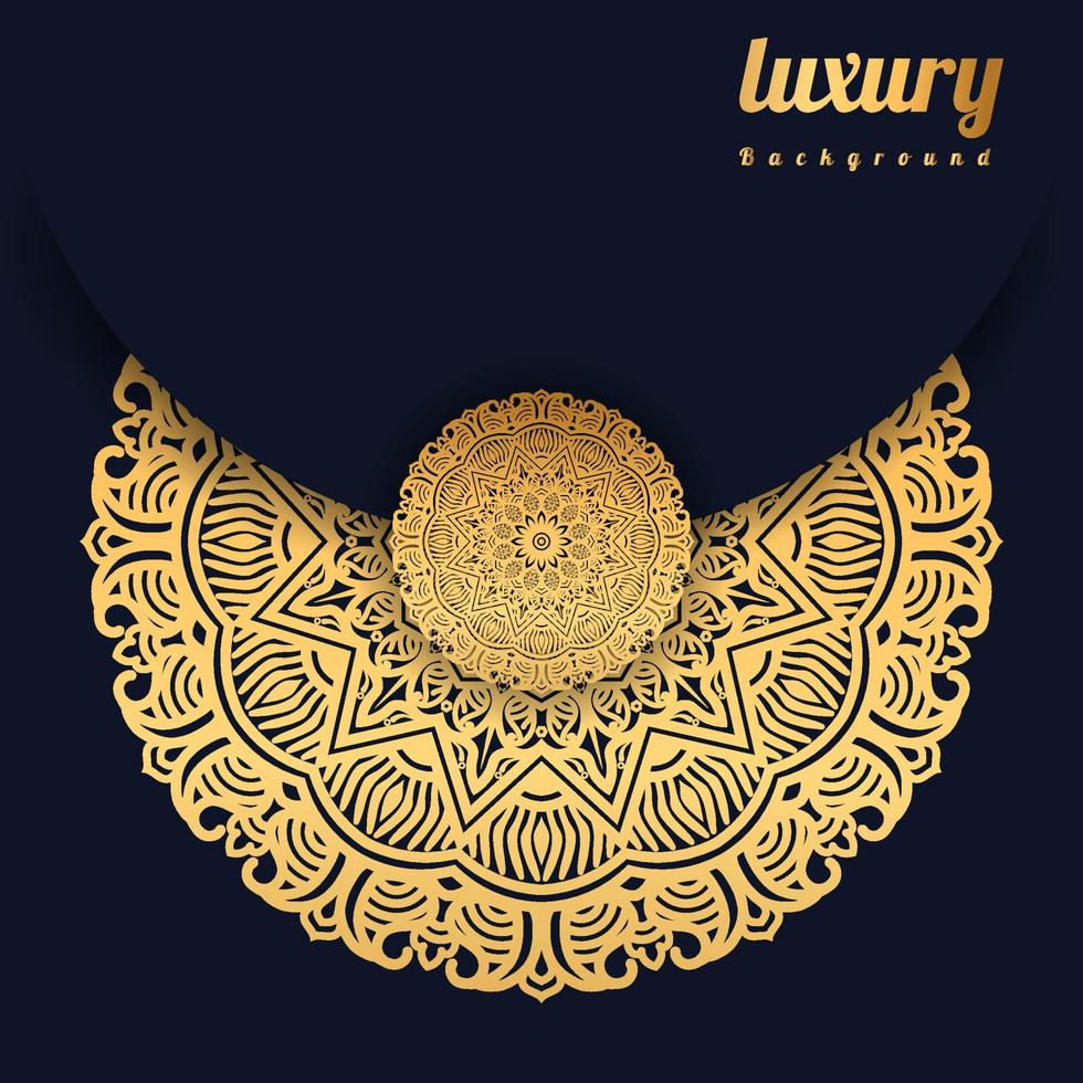 creatieve luxe mandala achtergrond met gouden arabesque patroon gouden arabesque arabas stijl voor islamitische ramadan stijl decoratieve mandala. sier bloemsierkunst ontwerp, cover vector