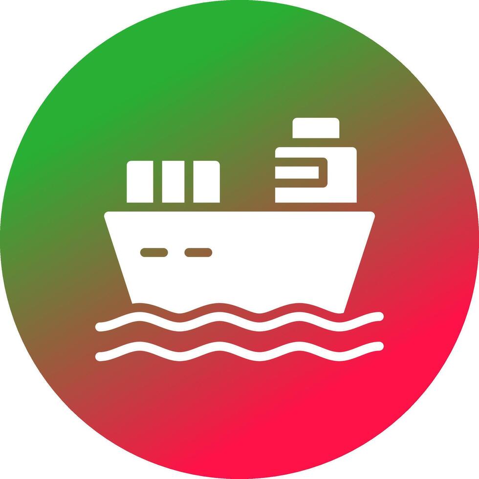 lading schip creatief icoon ontwerp vector