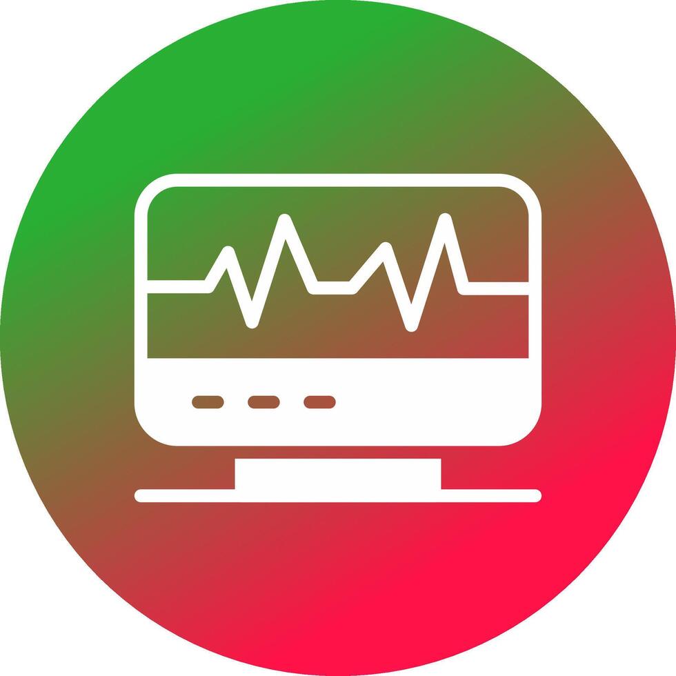 elektrocardiogram creatief icoon ontwerp vector