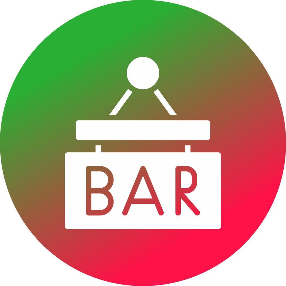 bar teken bord creatief icoon ontwerp vector