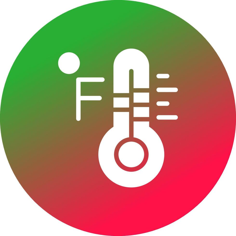 Fahrenheit creatief icoon ontwerp vector