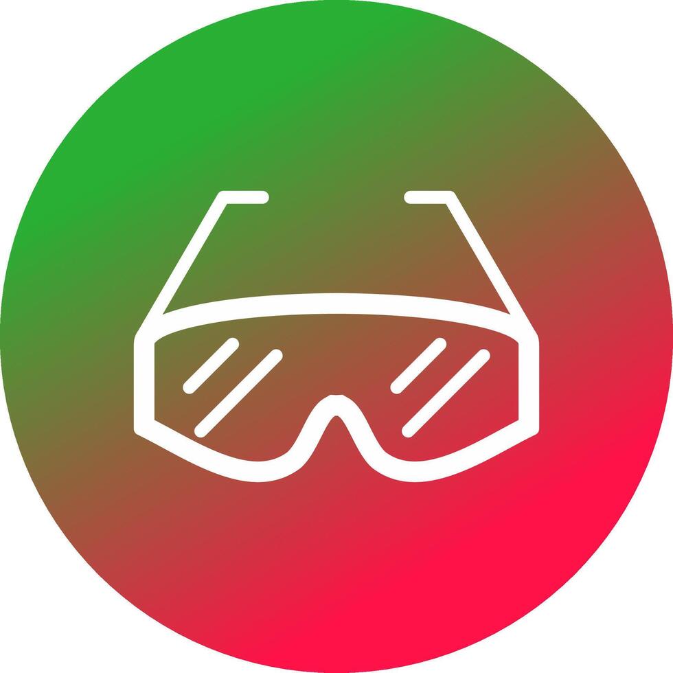 laboratorium bril creatief icoon ontwerp vector