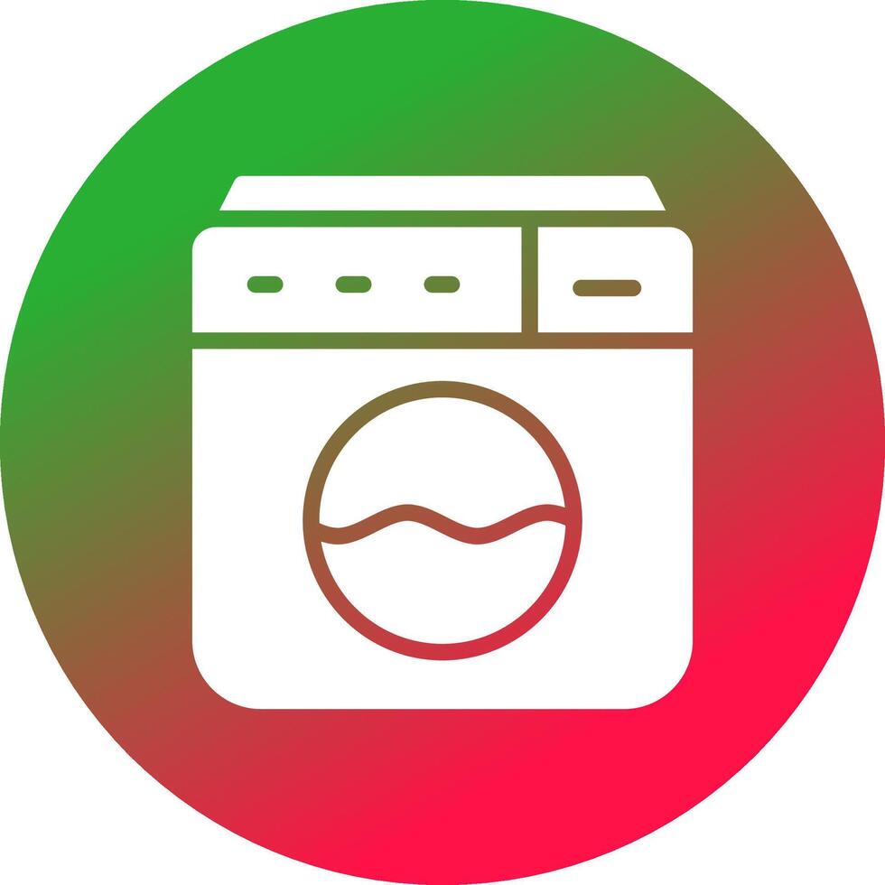 het wassen machine creatief icoon ontwerp vector