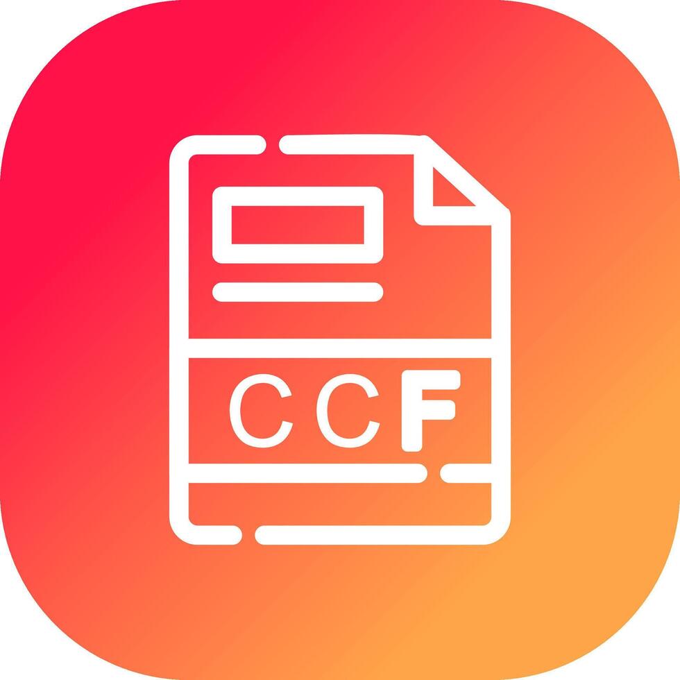 ccf creatief icoon ontwerp vector