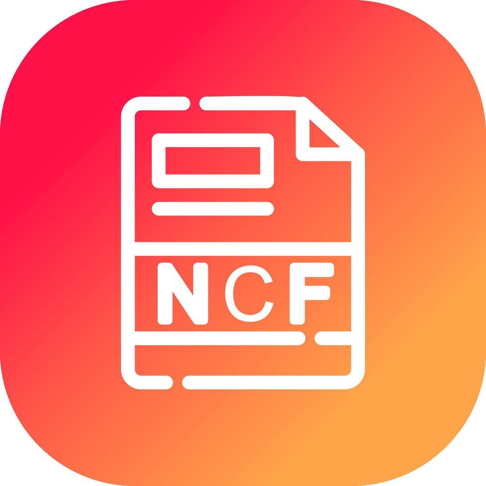 ncf creatief icoon ontwerp vector