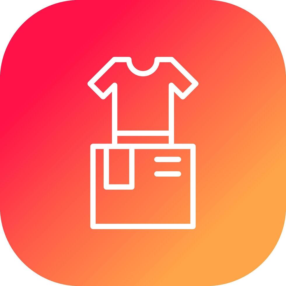 kleren doos creatief icoon ontwerp vector