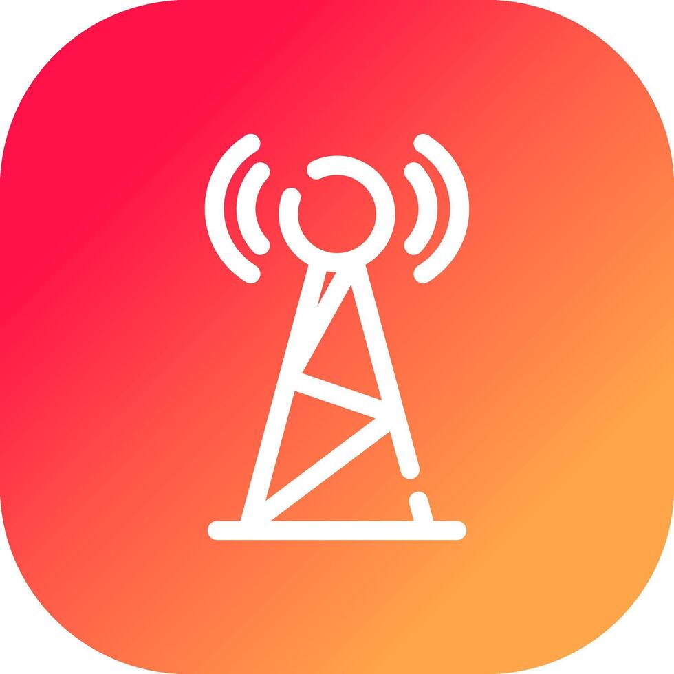 radio uitzending creatief icoon ontwerp vector