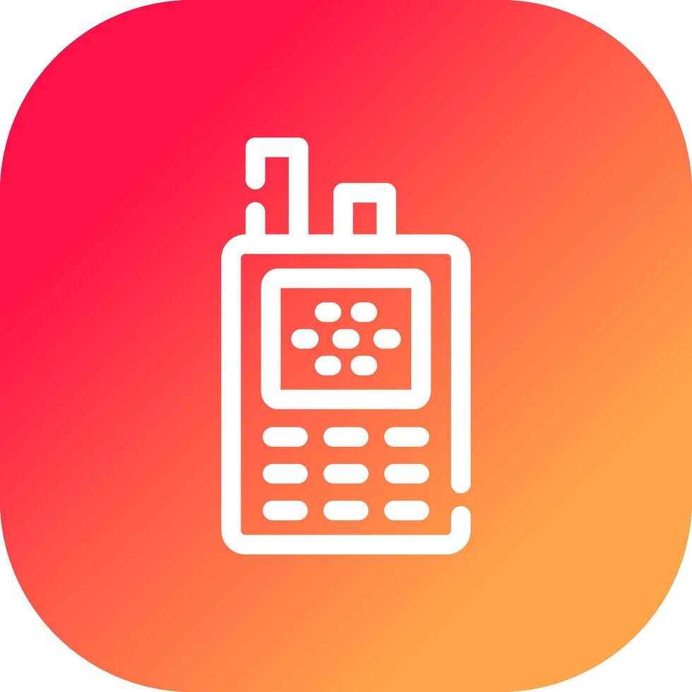 walkie talkie creatief icoon ontwerp vector