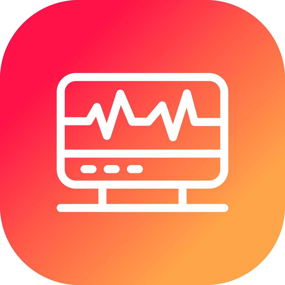 elektrocardiogram creatief icoon ontwerp vector