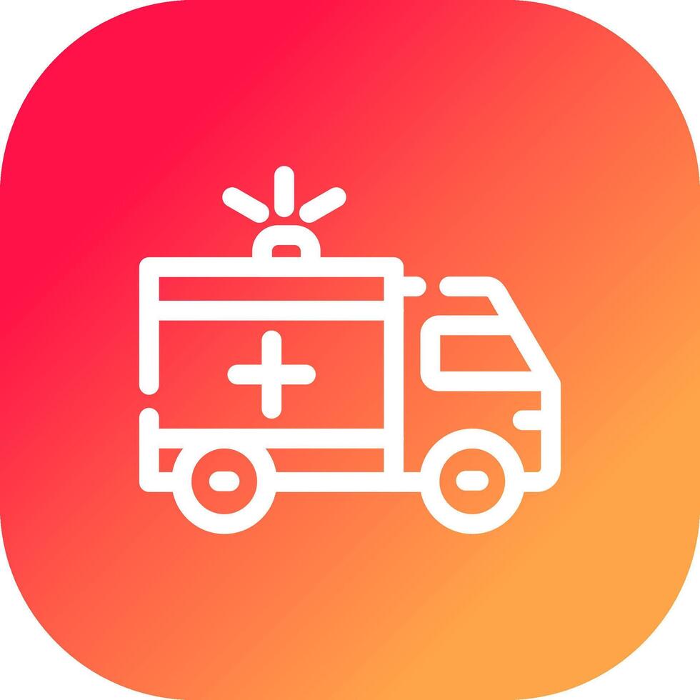 ambulance creatief icoon ontwerp vector