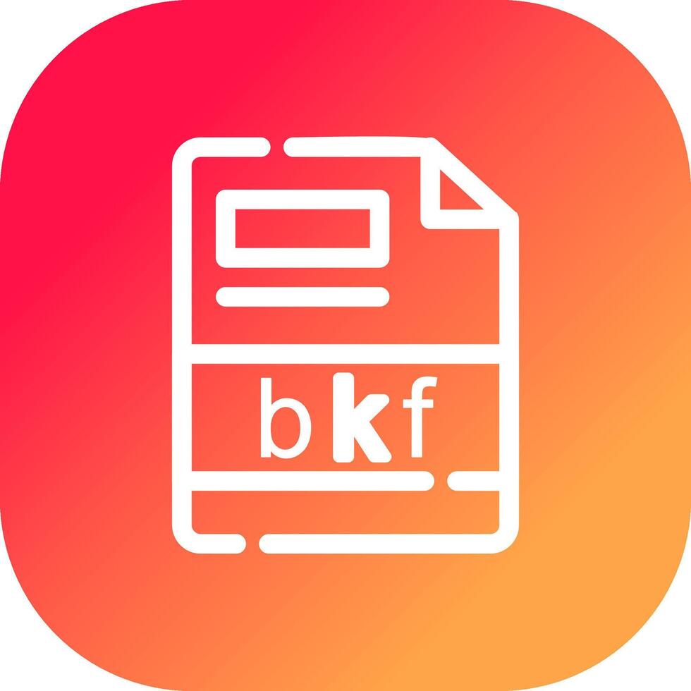 bkf creatief icoon ontwerp vector