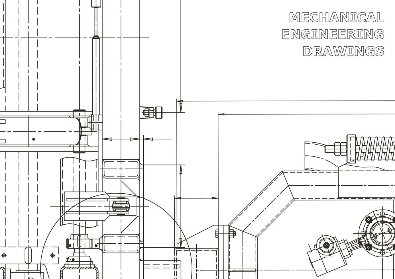 Hoes. vector technische tekeningen. mechanische instrumentenbouw. technische abstracte achtergronden. technische illustratie