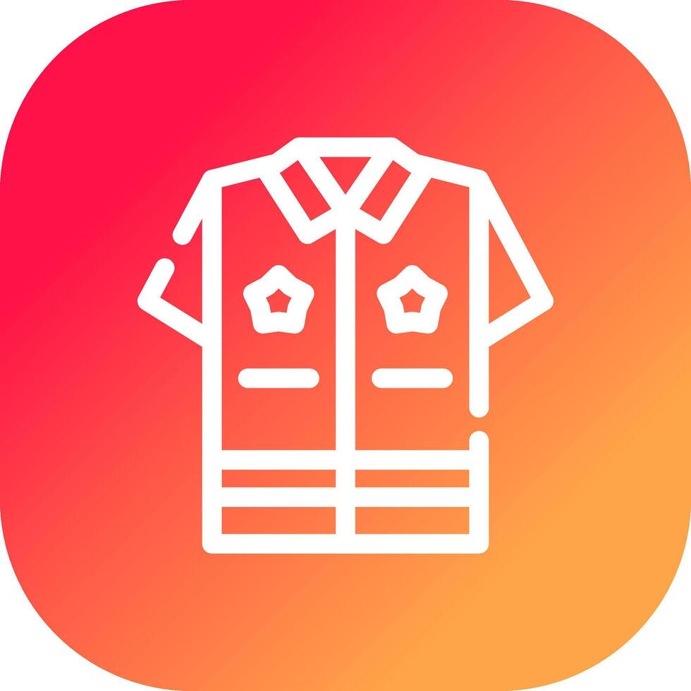 Politie uniform creatief icoon ontwerp vector