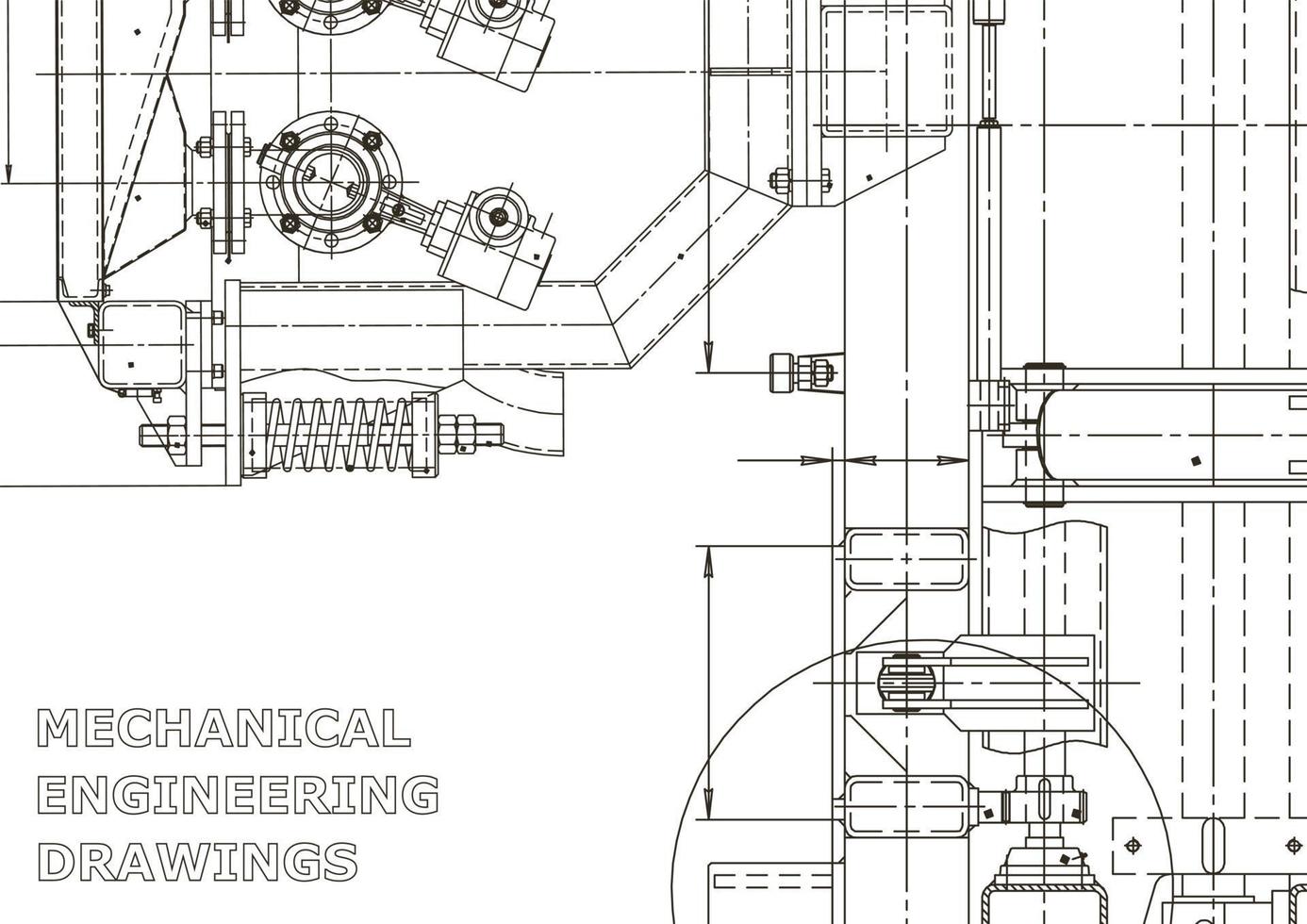 vectorbanner. technische tekening. mechanische instrumenten maken vector