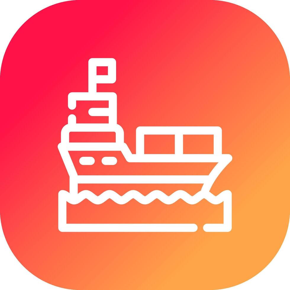 schip creatief icoon ontwerp vector