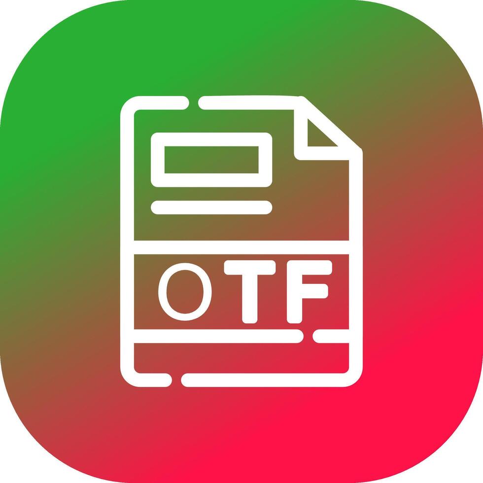 otf creatief icoon ontwerp vector