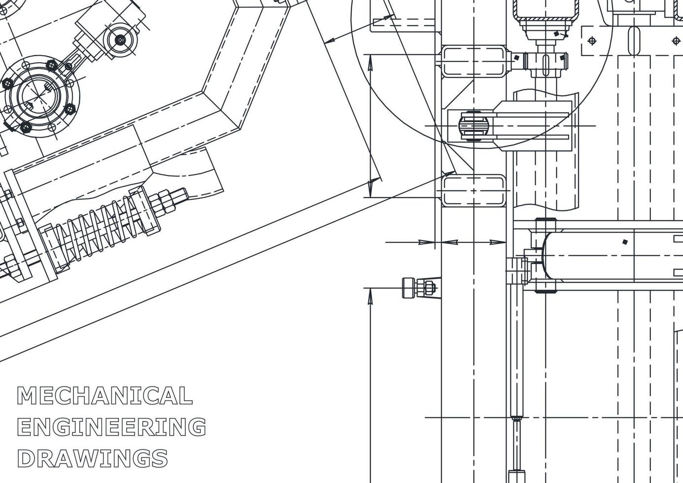 vectorbanner. technische tekening. mechanische instrumenten maken vector