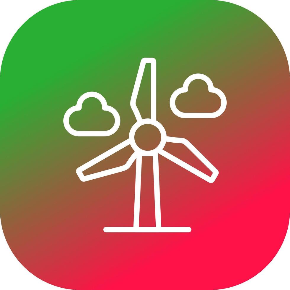 wind macht creatief icoon ontwerp vector