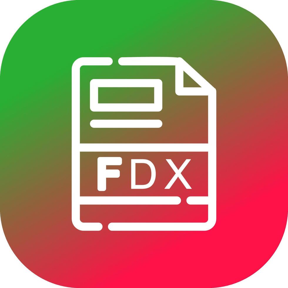 fdx creatief icoon ontwerp vector