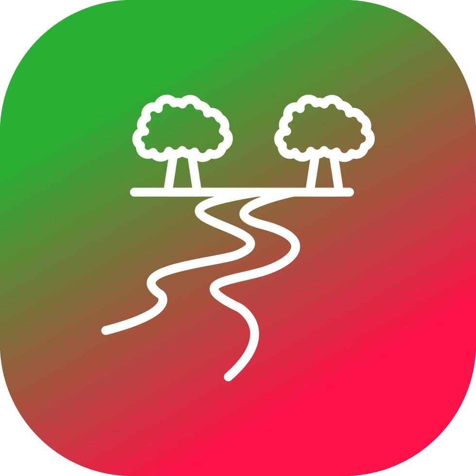 rivier- creatief icoon ontwerp vector