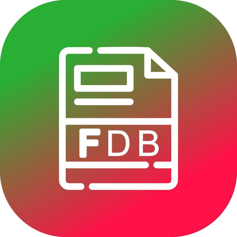 fdb creatief icoon ontwerp vector