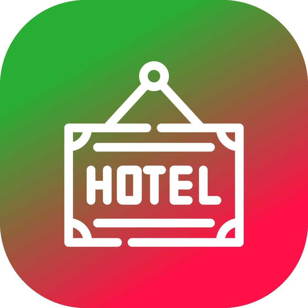 hotel creatief icoon ontwerp vector