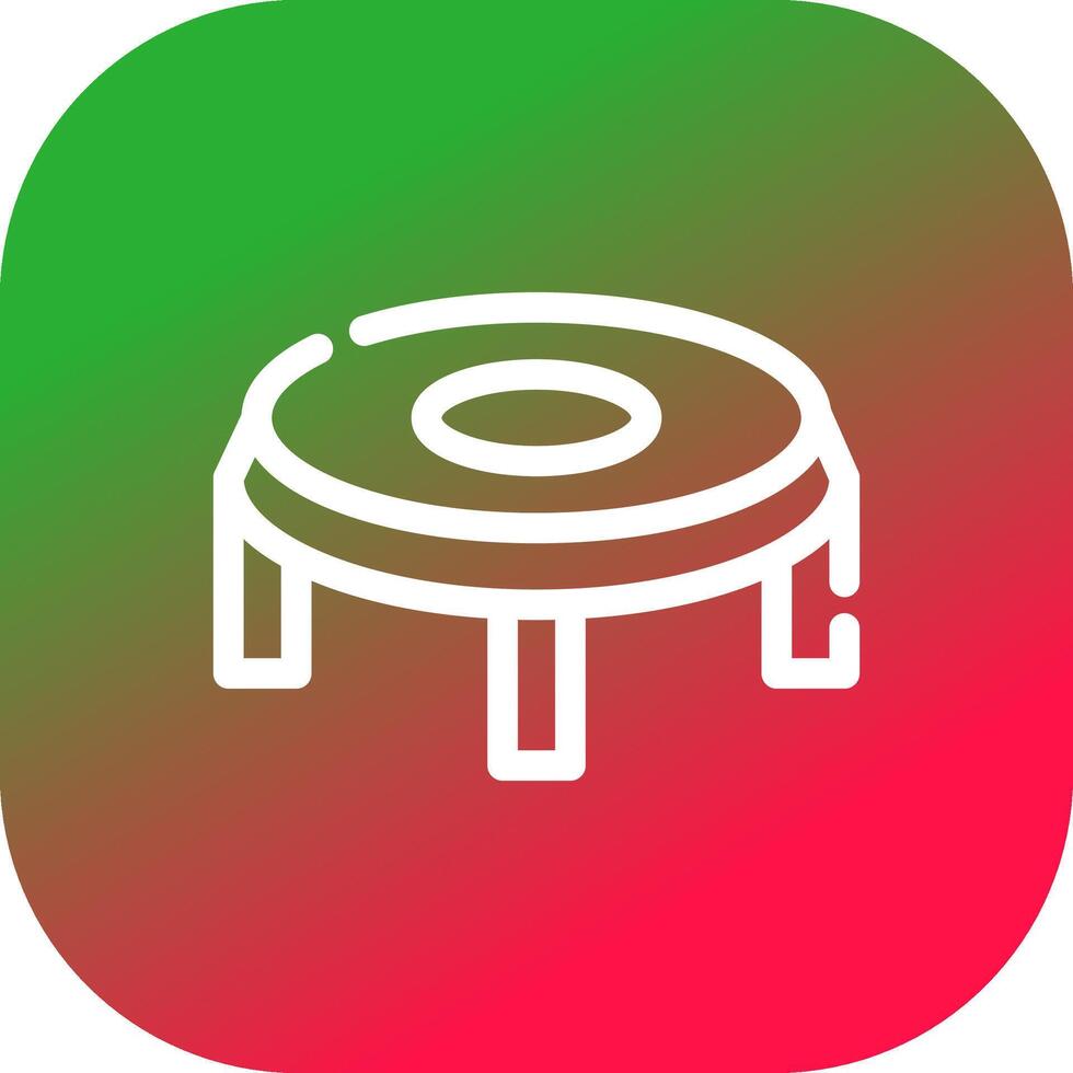 trampoline creatief icoon ontwerp vector