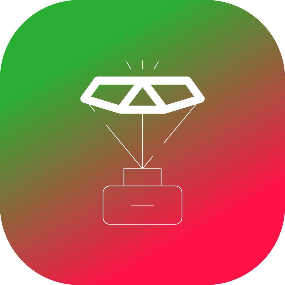 glyph helling cirkel ontwerp vector