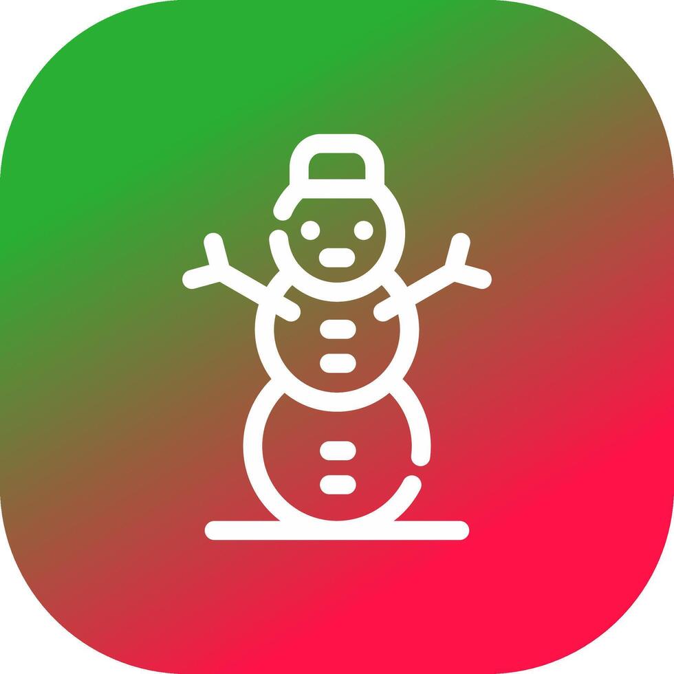 sneeuwman creatief icoon ontwerp vector