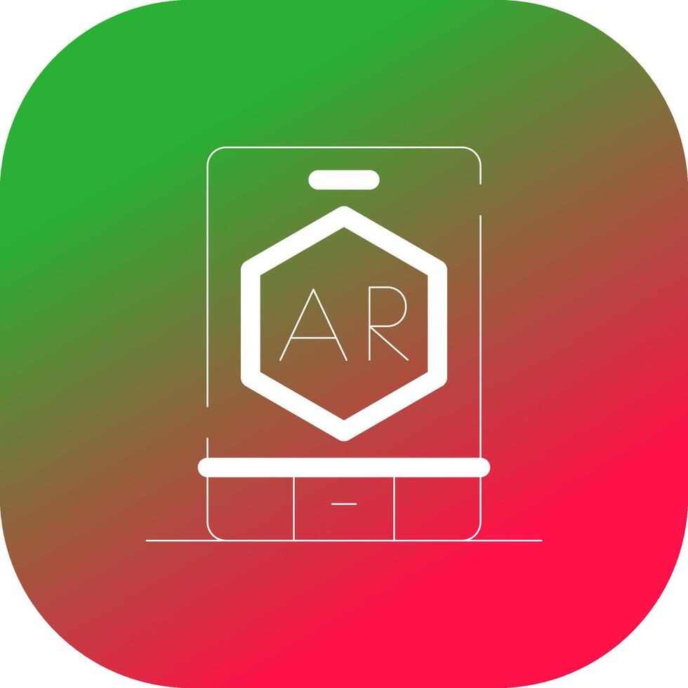 ar app creatief icoon ontwerp vector