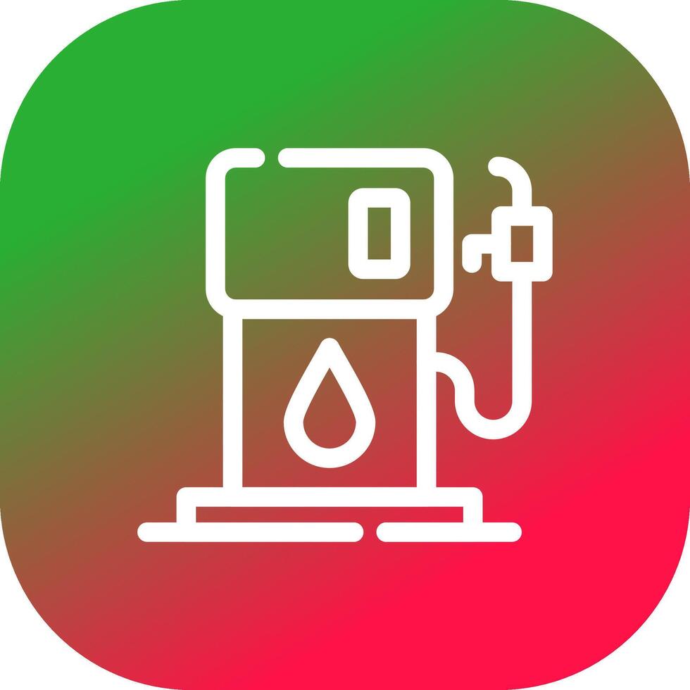 benzine station creatief icoon ontwerp vector