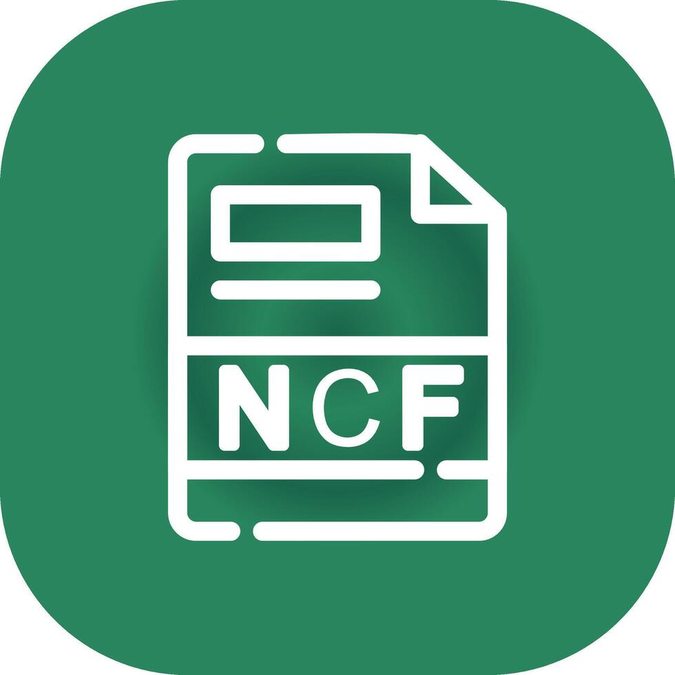 ncf creatief icoon ontwerp vector