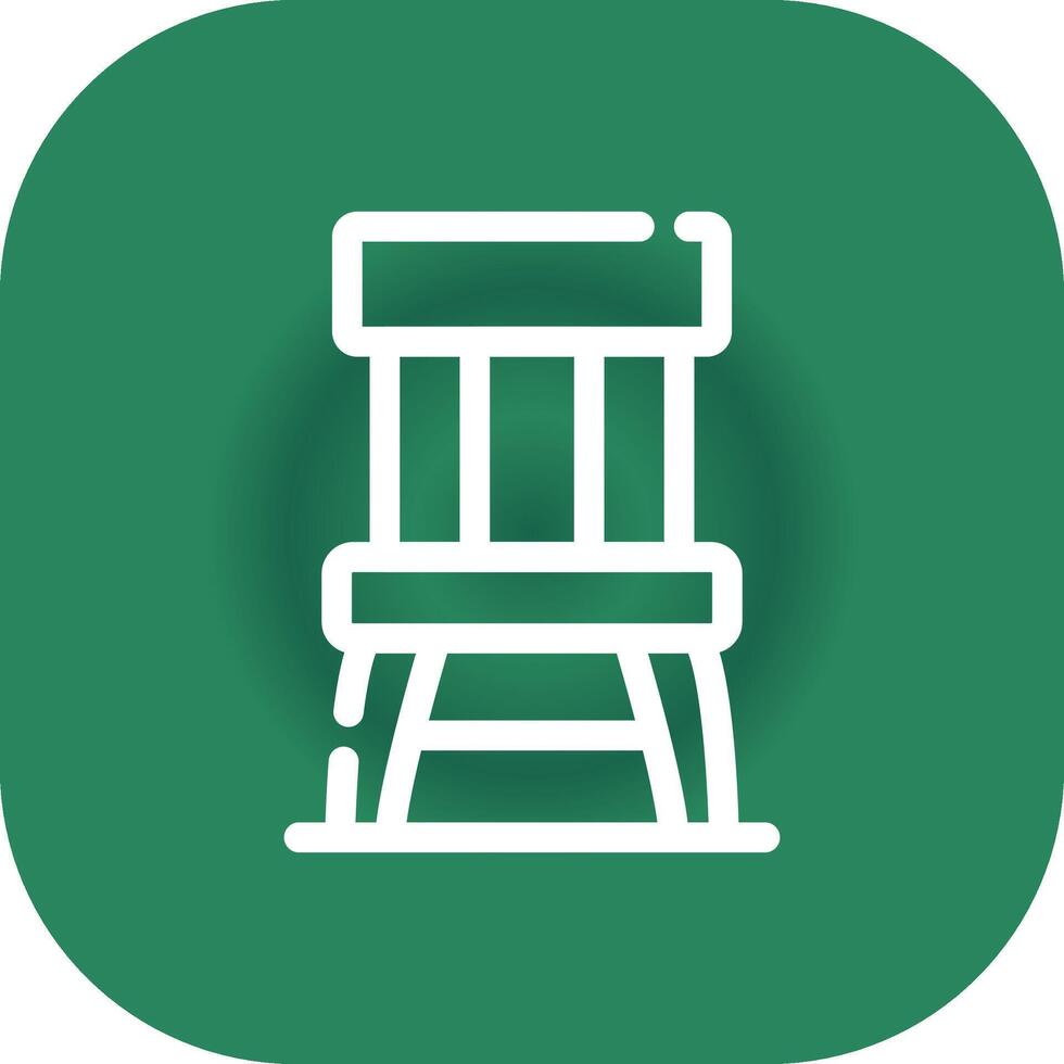 houten stoel creatief icoon ontwerp vector