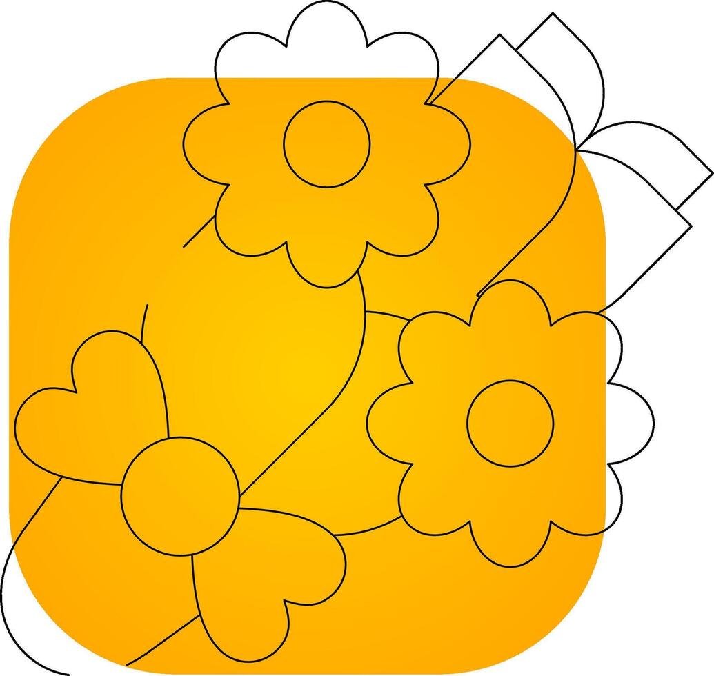 bloem boeket creatief icoon ontwerp vector