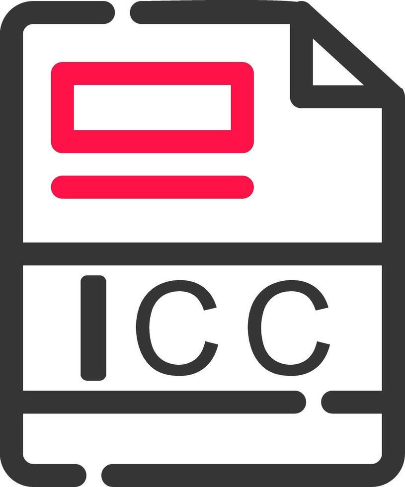 icc creatief icoon ontwerp vector