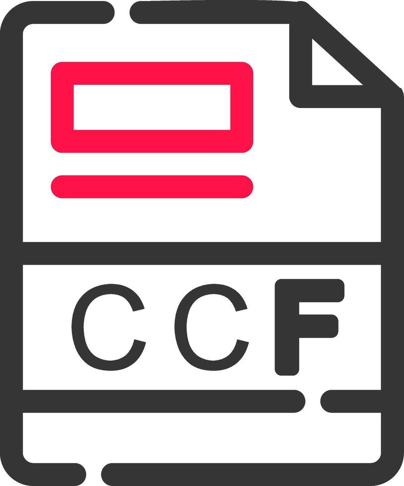 ccf creatief icoon ontwerp vector