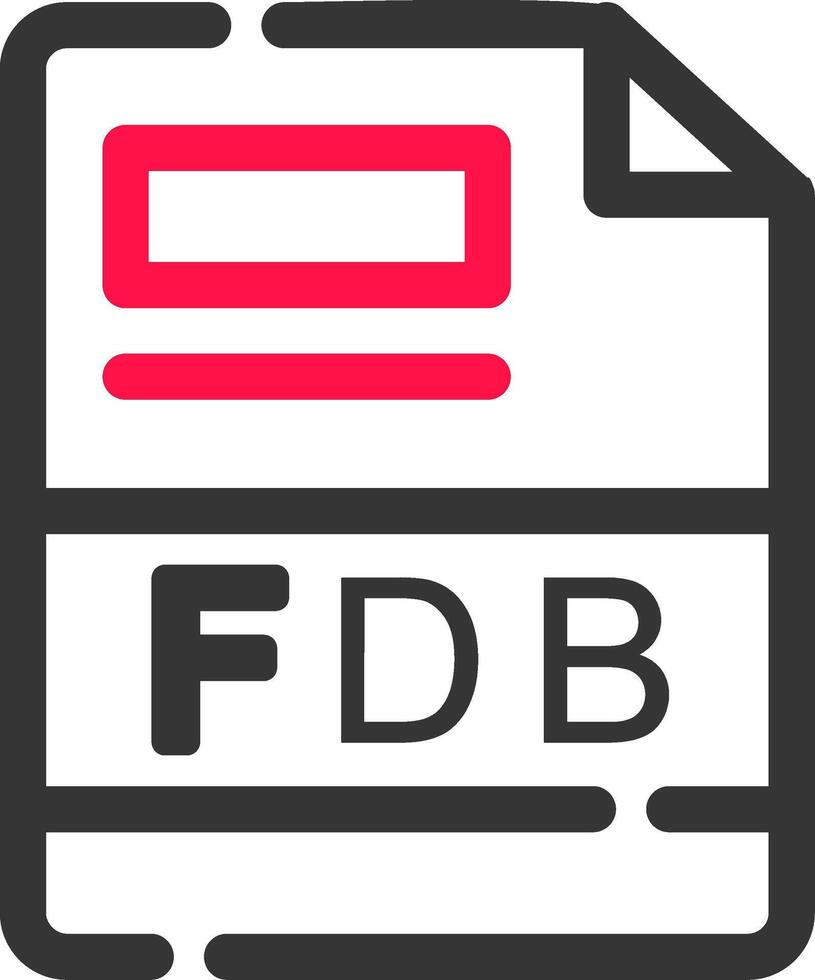 fdb creatief icoon ontwerp vector