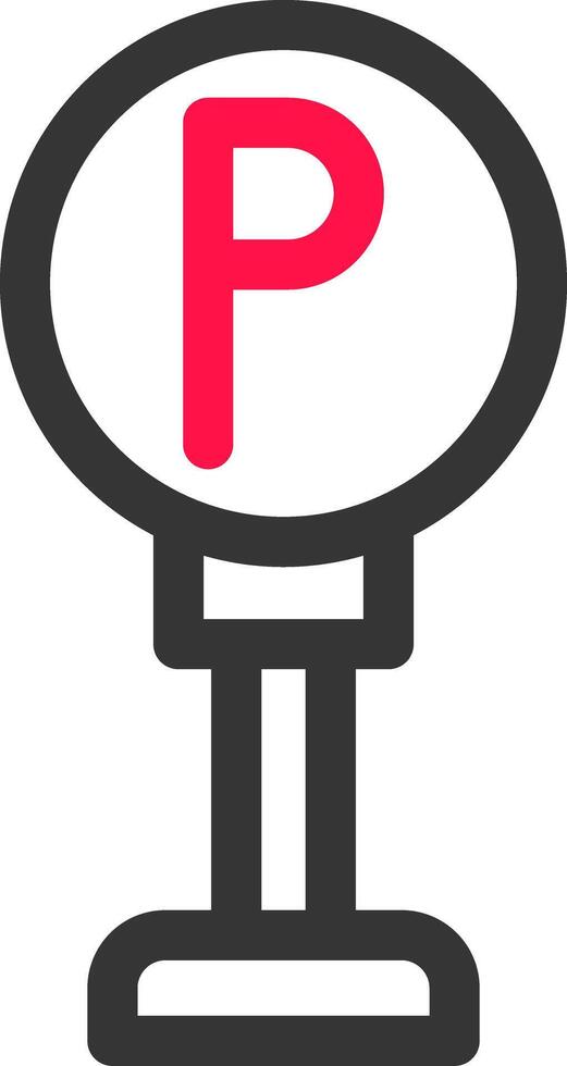 parkeren teken creatief icoon ontwerp vector