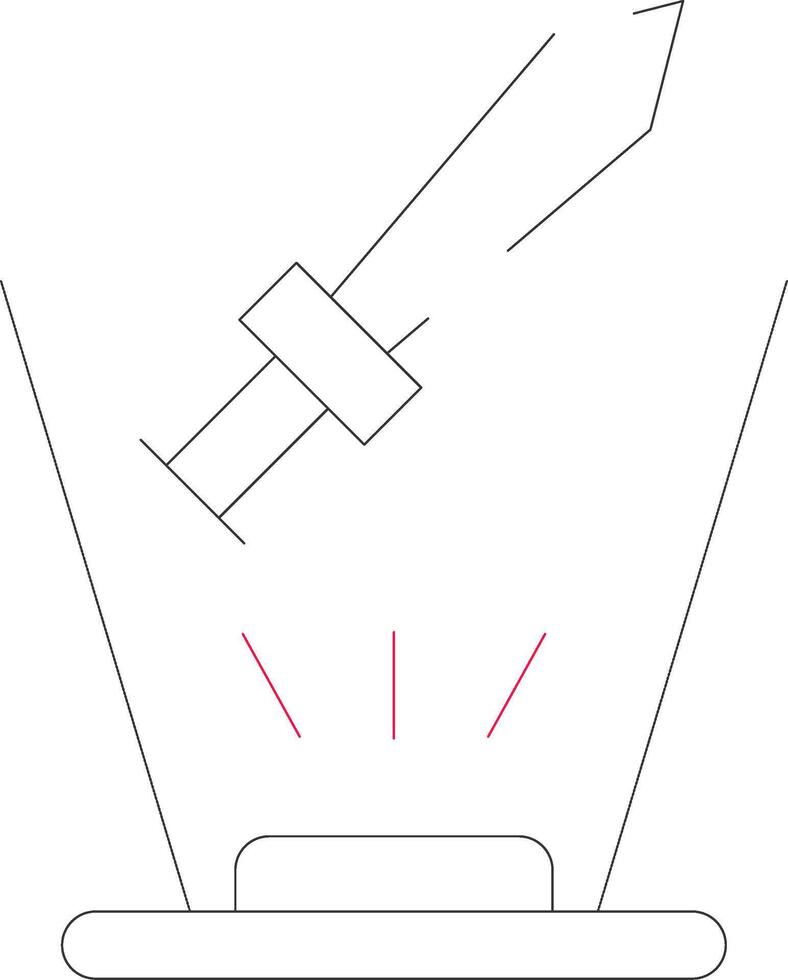 ar zwaard strijd creatief icoon ontwerp vector