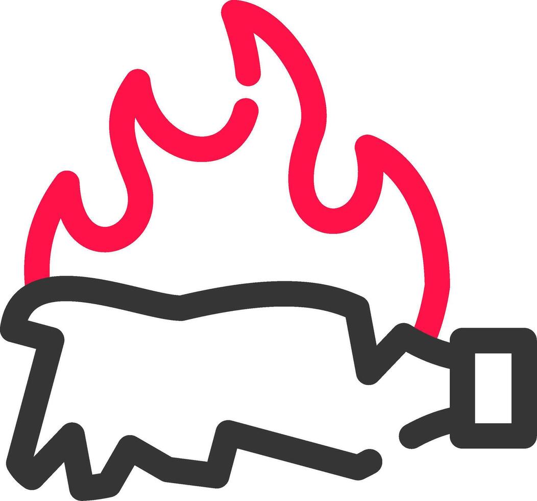 brandwond creatief icoon ontwerp vector