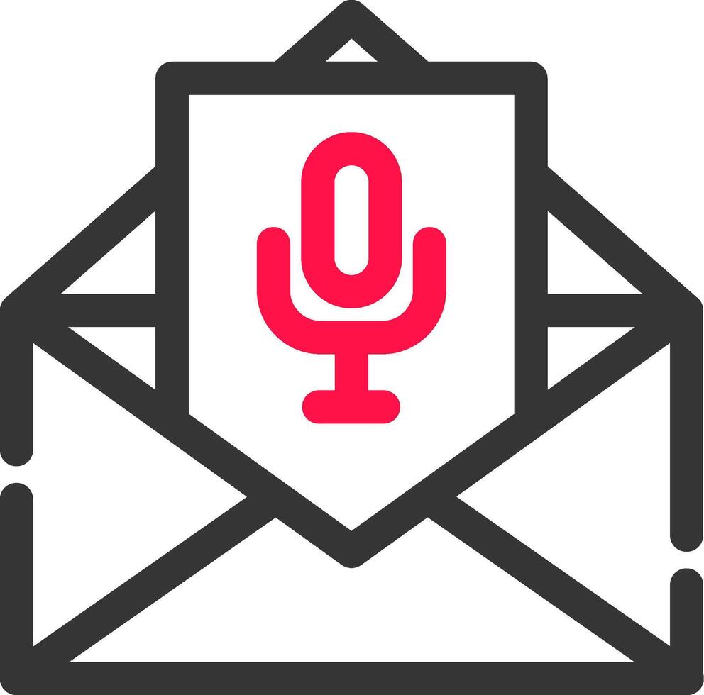 stem e-mail creatief icoon ontwerp vector
