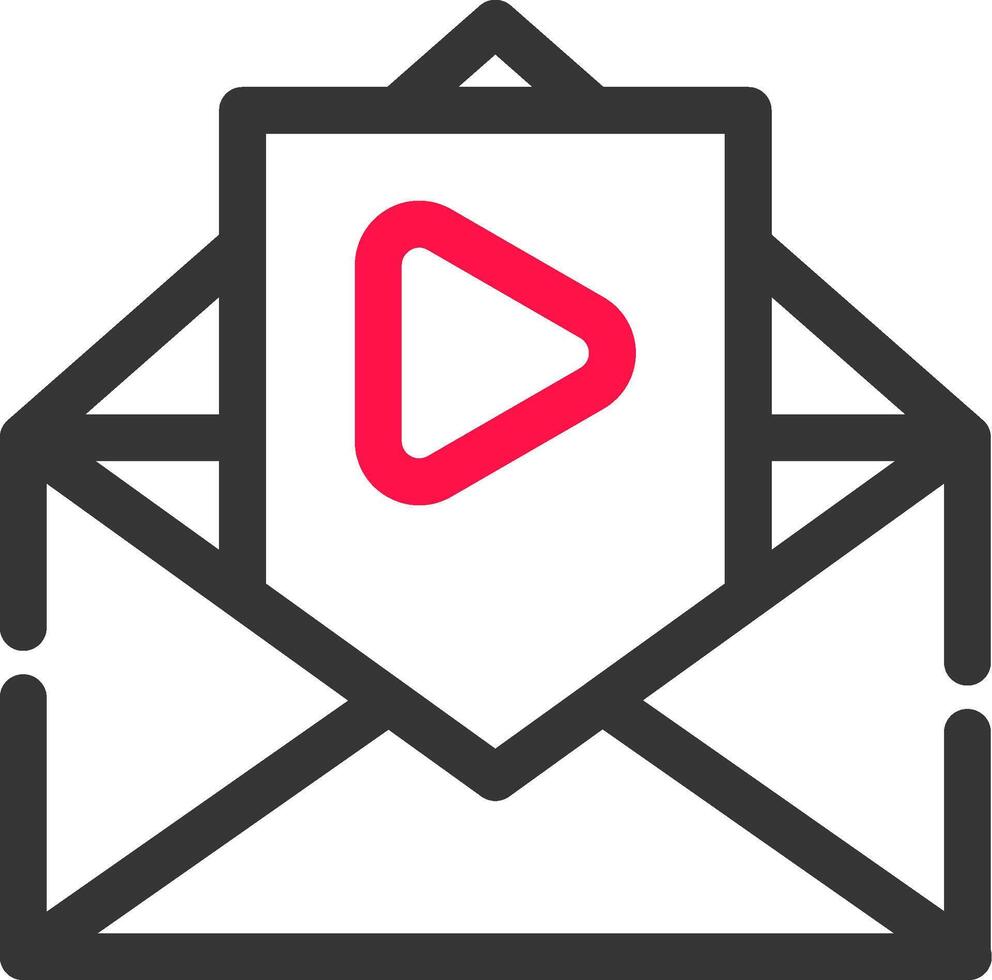 video e-mail creatief icoon ontwerp vector