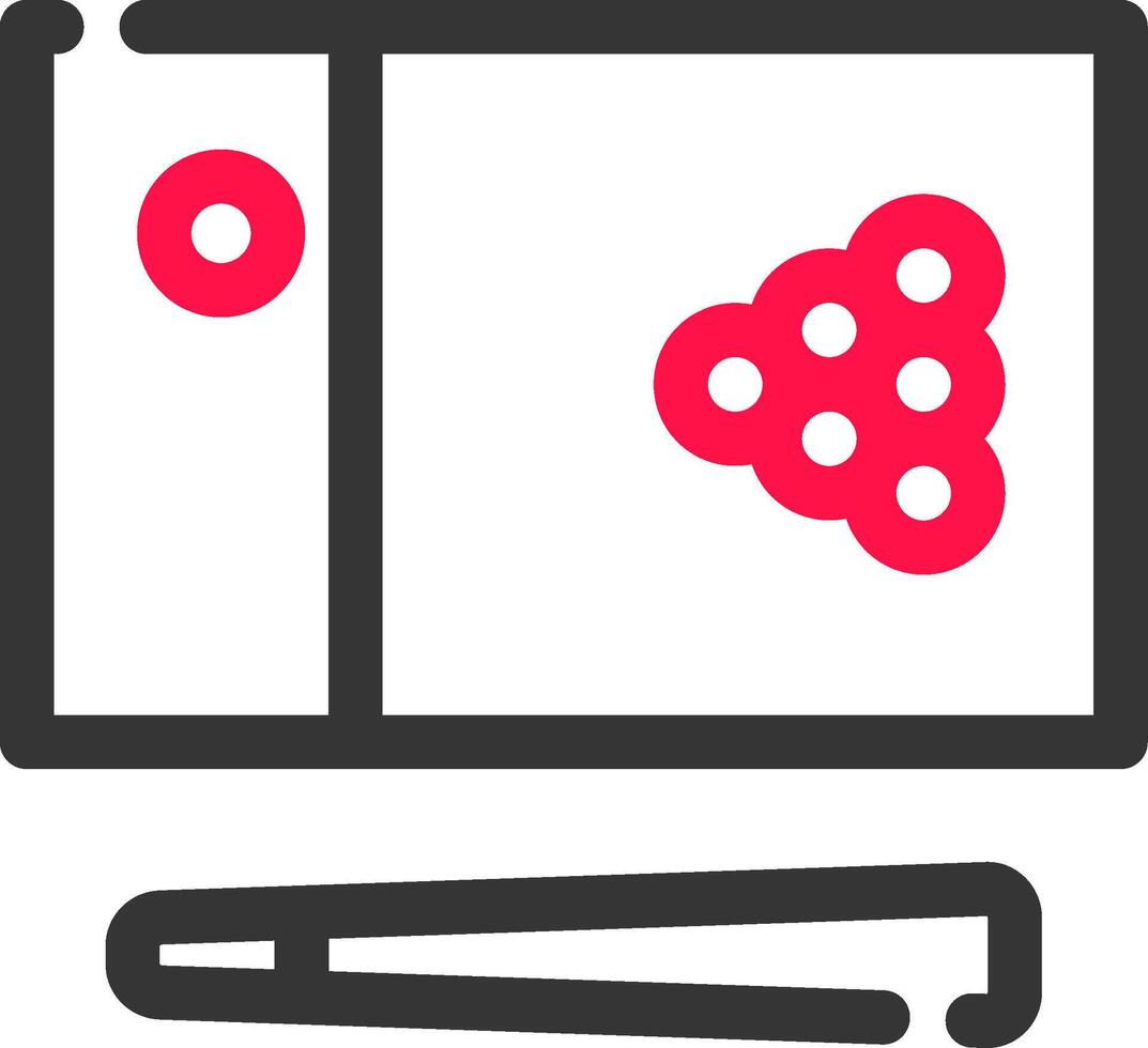 snooker creatief icoon ontwerp vector