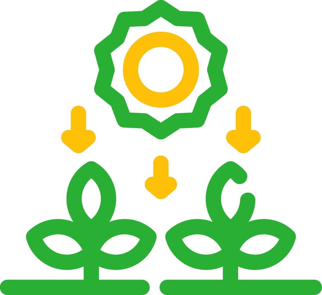 fotosynthese creatief icoon ontwerp vector