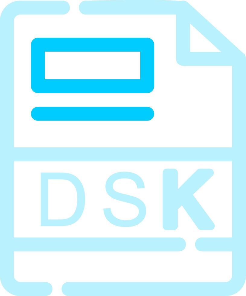 dsk creatief icoon ontwerp vector