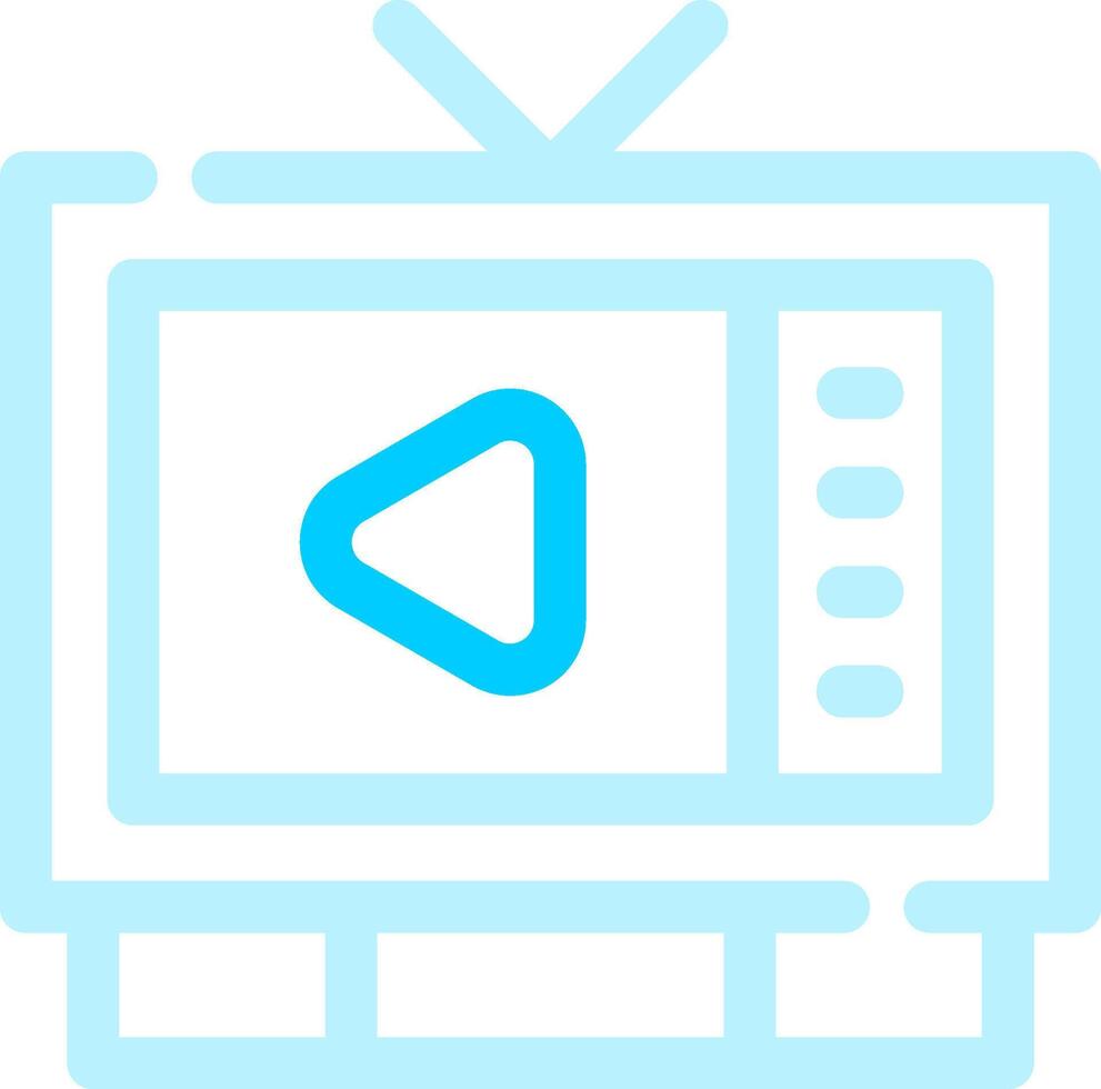 aan het kijken TV creatief icoon ontwerp vector