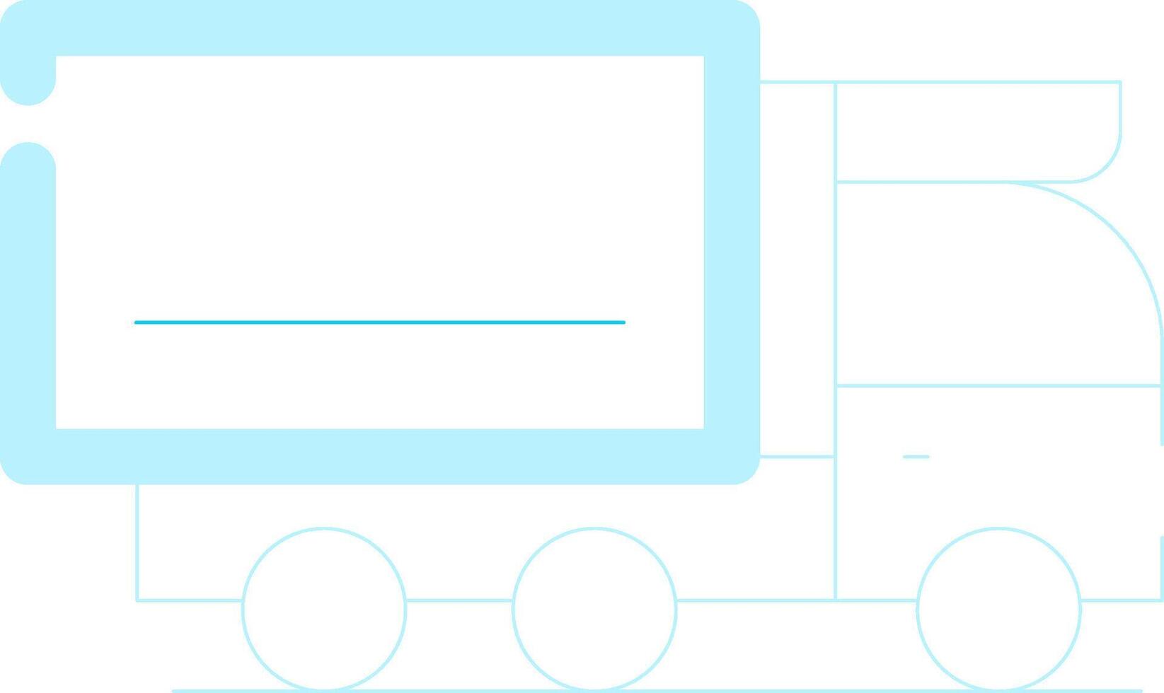 lading vrachtauto creatief icoon ontwerp vector