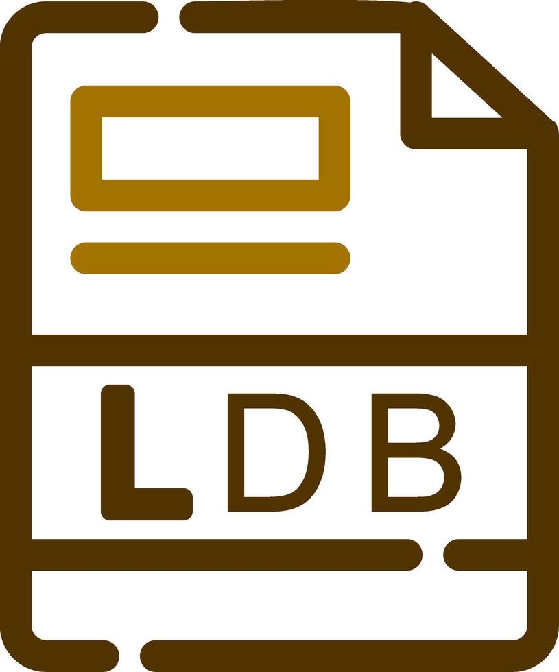 ldb creatief icoon ontwerp vector