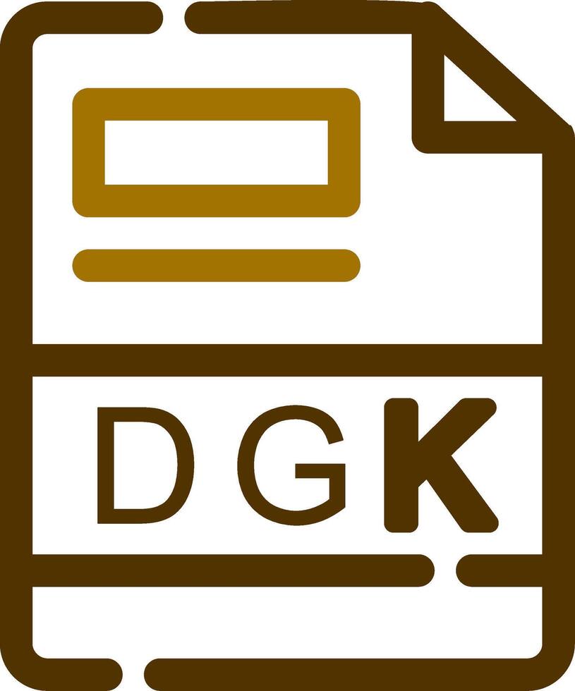 dgk creatief icoon ontwerp vector